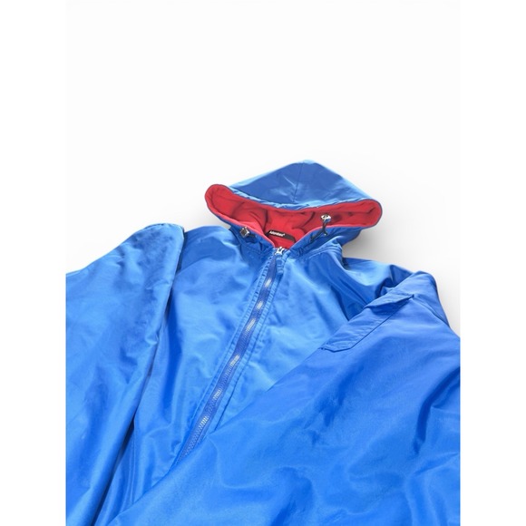 Adoretex Parka Jacket Adult 2XL  Zip Nylon Blue Fleece Lined Water Resistant - Picture 3 of 7